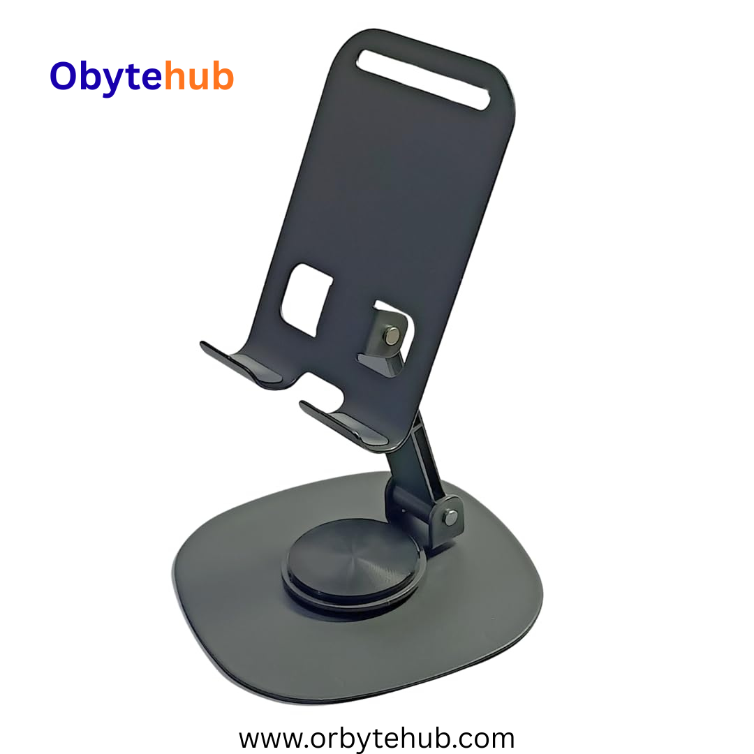 Durable mobile holder side profile showing rotation